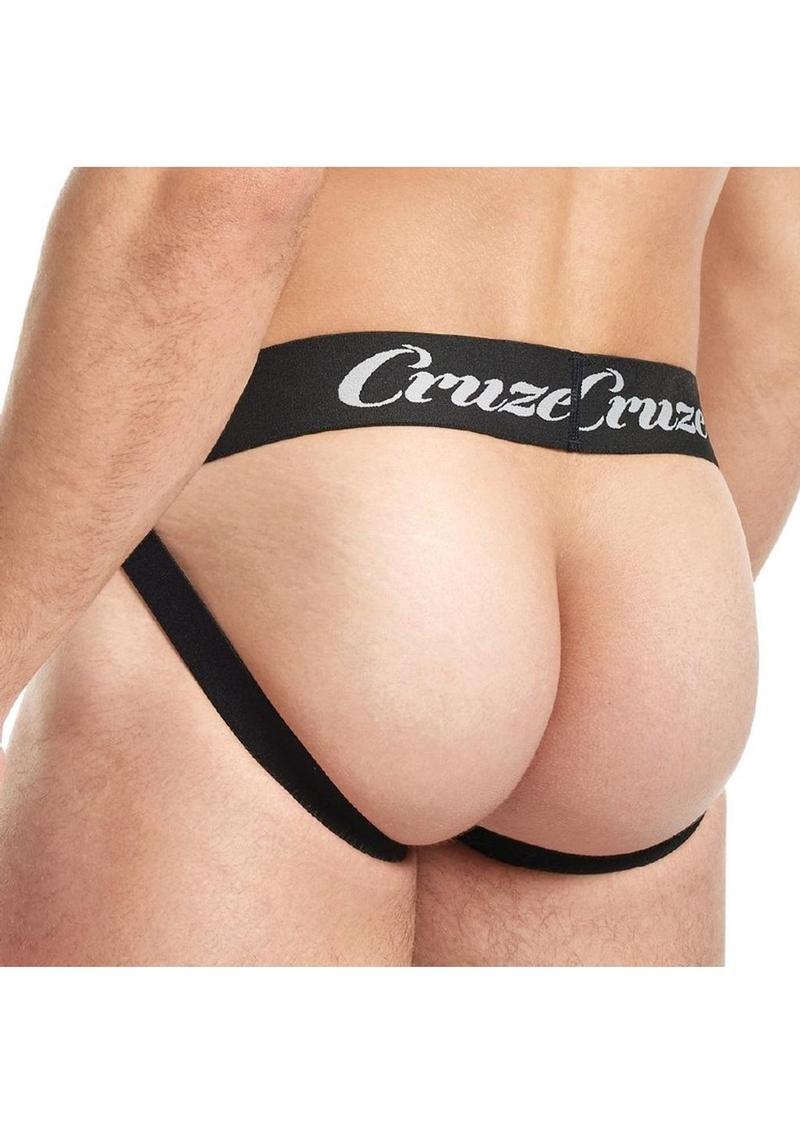 Cruze Zip Down Neoprene Jockstrap Fetish Zipper Jock for Men