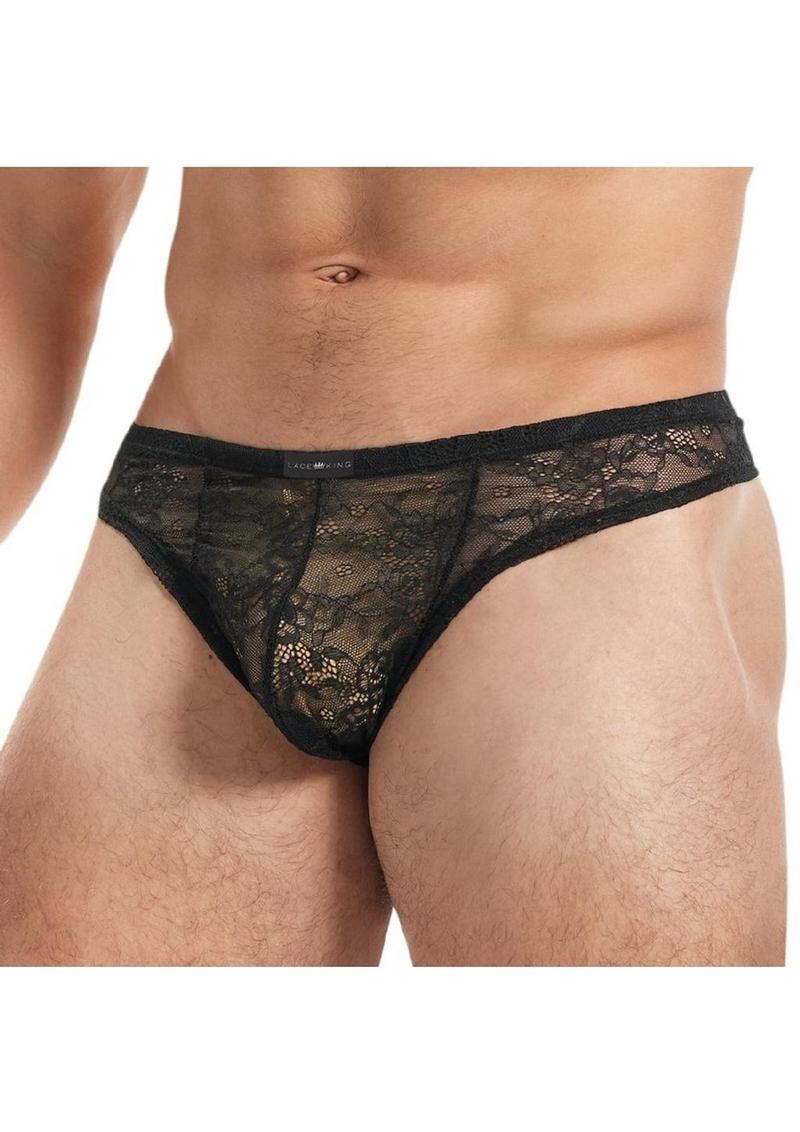 Lace King Men's Lace Thong Breathable Luxury Lingerie for Men