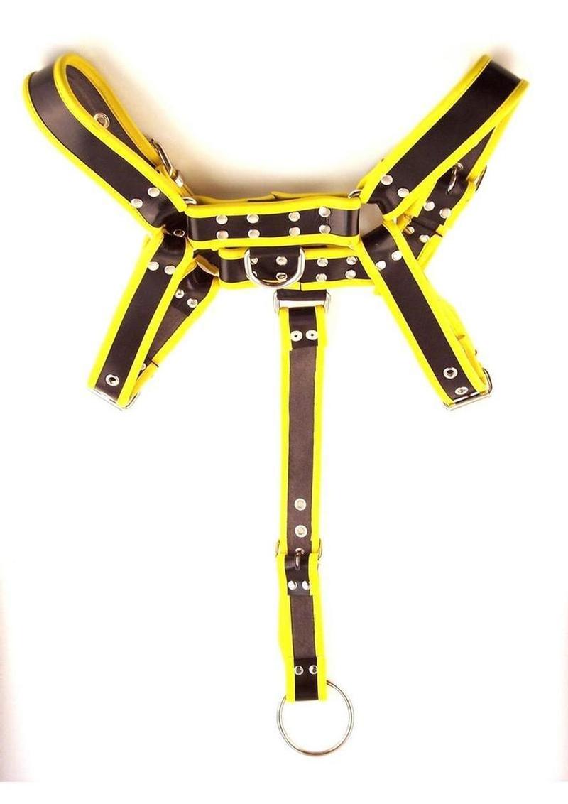 Rouge Leather Body Harness with Detachable Strap
